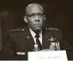  ?? Kevin Dietsch / AFP via Getty Images ?? Confirmed June 9, Gen. Charles Q. Brown is the first black Air Force chief of staff.