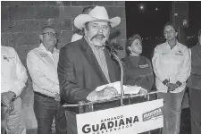  ??  ?? Promesa. Armando Guadiana aseguró que de ganar la candidatur­a se castigará la corrupción en el Estado.