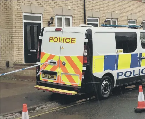  ?? ?? Police at the scene of the attack in Crown Street in May last year