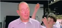  ??  ?? THE moment Will Connolly smashed an egg on the head of Australian politician Fraser Anning.