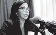  ?? ARCHIVO ?? Delcy Rodríguez, canciller de Venezuela.