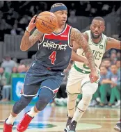  ?? MATT STONE / BOSTON HERALD FILE ?? Former Celtics guard Isaiah Thomas, left, signed a 10-day contract with the New Orleans Pelicans.