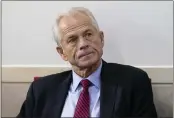  ?? PATRICK SEMANSKY — THE ASSOCIATED PRESS FILE ?? Then-White House trade adviser Peter Navarro listens during a news conference at the White House in Washington on Aug. 14, 2020.