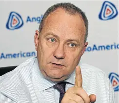  ??  ?? Anglo American CEO Mark Cutifani