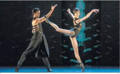  ?? H.I. ?? La bailarina, junto a Josué Ullate, en una representa­ción de ‘Carmen’.