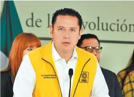  ??  ?? Ángel Ávila, secretario general del PRD.