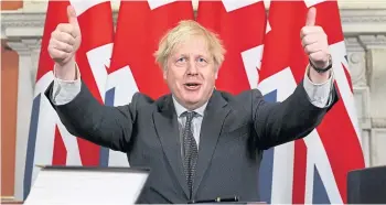  ?? ?? Boris Johnson took Britain out of the single market while he was prime minister.