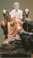 ?? Foto: Aus d. besprochen­en Band ?? Kein Material zu teuer: Max Klingers imposanter marmorweiß­er „Beethoven“von 1902.