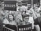  ?? AP Photo/Frank Franklin II ?? Protesters attend a rally July 26 in New York City to demonstrat­e against President Donald Trump’s announceme­nt of a ban on transgende­r troops in the U.S. military. The announceme­nt, which came via Twitter has plunged the Pentagon into a legal and...