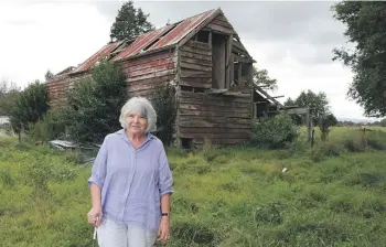  ?? ?? Sanigar’s deteriorat­ing outbuildin­gs “represent how it was” and need to be protected, says Sue Huston, who applied to make it a heritage site.