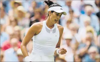  ?? FOTO: ALFONSO JIMÉNEZ ?? Garbiñe Muguruza, a sus 23 años optando a un primer Wimbledon y segundo Grand Slam