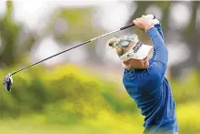  ?? ASHLEY LANDIS/ASSOCIATED PRESS ?? Jessica Korda, seen here during the first round of the HUGEL Air Premia LA Open, shot 6-under 65 on Thursday, a day after a 64 to break the tournament 36-hole scoring record.