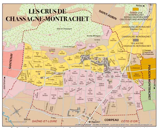  ??  ?? Des villages aux Grands crus, en passant par les nombreux Premiers crus présents sur l'appellatio­n, le vignoble de Chassagne-Montrachet, situé dans la partie sud de la Côte de Beaune, se présente telle une véritable mosaïque de terroirs.