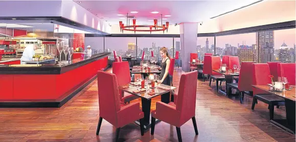  ??  ?? A show kitchen and extensive glass walls allowing a panoramic city view make RR&B an ideal venue for casual gatherings and romantic dinners.