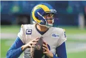  ?? STEPHEN BRASHEAR AP ?? Jared Goff made two Pro Bowls and led the Rams to three playoff appearance­s in the last four seasons.