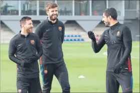  ?? FOTO: FCB ?? Messi, sonriente, llegará descansado a Mestalla, donde volverá a ser titular