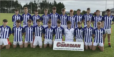  ??  ?? The successful Horeswood squad wearing Good Counsel College (New Ross) jerseys.