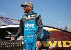  ?? Jared C. Tilton / Getty Images ?? NASCAR points leader Ross Chastain says he feels more comfortabl­e in his growing role as the Cup series’ reigning bad boy after an altercatio­n with Noah Gragson last week.