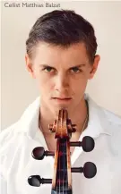  ??  ?? Cellist Matthias Balzat
