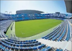  ?? ?? Imagen de La Rosaleda, un estadio con más de 80 años de historia..