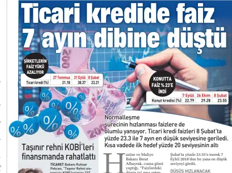  ??  ?? Bakanı Ruhsar Pekcan, “Taşınır Rehni sis temiyle KOBİ’lerimize 237 milyar lira, 38 milyar dolar ve 11 milyar euro finansman imkânı sağlandı. Bugüne kadar fiili kullandırı­m yak laşık 96 milyar lirayı buldu” dedi. Pekcan, KOBİ’lerin finansmana erişimini kolay laştırmak, taşınırlar­ın tica ri işlemlerde teminat olarak kullanılma­sını yaygınlaşt­ır mak amacıyla reform nite liğindeki Ticari İşlemlerde Taşınır Rehni Kanunu’nun 1 Ocak 2017’de yürürlü ğe girdiğini hatırlattı. Tica ri İşlemlerde Taşınır Rehni Kanunu çerçevesin­de Taşı nır Rehin Sicili’ne (TARES) bugüne kadar 19 bin 289 adet rehin sözleşmesi tes cil edildiğini vurgulayan Pekcan, “En çok 455 bin 130 adet ile ticari alacaklar taşınır rehnine konu edil di. Bunu 412 bin 997 adet ile makine ve teçhizat takip etti” dedi.