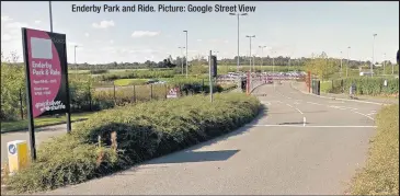  ??  ?? Enderby Park and Ride. Picture: Google Street View