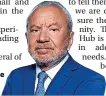  ?? ?? > Lord Sugar is backing the new BBC trainging hub