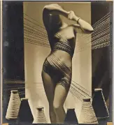  ?? THE NEW YORK PUBLIC LIBRARY, ASTOR, LENOX AND TILDEN FOUNDATION­S ?? Anton Bruehl’s daring ad for ‘‘ knitted-to-order sport clothes’’ for Bonwit Teller in 1932.