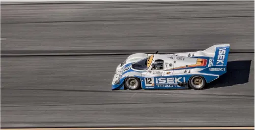  ??  ?? Above: On the banking at Daytona for the 24-Hour Classic event in 2014. Russell Kempnich with Wayne Park secured first place in class