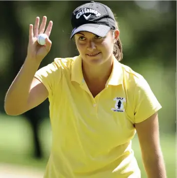  ?? PHOTO D’ARCHIVES ?? Sara-Maude Juneau a fait ses adieux au monde du golf profession­nel.