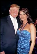  ??  ?? Karen McDougal with Donald Trump in pictures she posted in September 2015 on Twitter, the post has now been removed