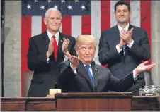  ??  ?? President Trump delivers his State Of The Union address