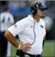  ?? KEITH SRAKOCIC — THE ASSOCIATED PRESS ?? Pittsburgh head coach Pat Narduzzi watches as his team plays against Youngstown State last week in Pittsburgh. Pittsburgh won 28-21 in overtime.