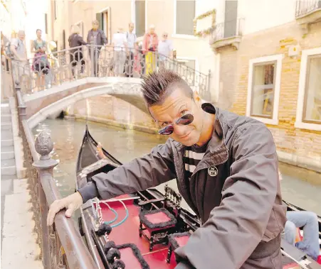  ?? DOMINIC ARIZONA BONUCCELLI, RICK STEVES’ EUROPE ?? Gondolier in Venice, Italy. “The gondoliers, they get the girls.”