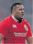  ??  ?? ■ Mako Vunipola of the Lions