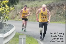  ??  ?? Ian Mccready leads Peter Gibson on One Tree Hill