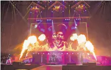  ?? FOTO: ROSS HALFIN ?? Haben den Live-Sound auf „Let’s Boogie! Live from Telia Parken“gut eingefange­n: Volbeat.
