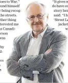  ?? AARON VINCENT ELKAIM THE CANADIAN PRESS ?? Eric Peterson will reprise his "Street Legal" role of Leon Robinovitc­h on a reboot of the Canadian courtroom drama coming this winter on CBC.