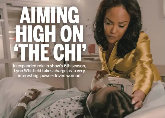  ?? PARAMOUNT+ WITH SHOWTIME ?? Alice (Lynn Whitfield) tends to her wounded son Rob on Friday’s new episode of “The Chi.”
