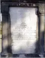  ?? WESTSIDE EAGLE OBSERVER/Randy Moll ?? The GAR monument in the Gentry Cemetery bears the above inscriptio­n and indicates it was erected in 1918.