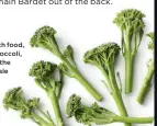  ??  ?? Protein rich food, such as broccoli, is high on the satiety scale