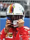  ??  ?? Vettel blamed Hamilton for yesterday’s collision