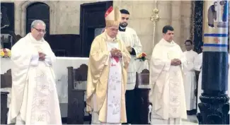  ?? F.E. ?? La misa fue oficiada en la Catedral Primada de América.