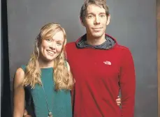  ?? JAY L. CLENDENIN/LOS ANGELES TIMES ?? Alex Honnold, the subject of the film ‘Free Solo,’ and his girlfriend Sanni McCandless ’ at the 2018 Toronto Internatio­nal Film Festival, in Toronto, Canada.