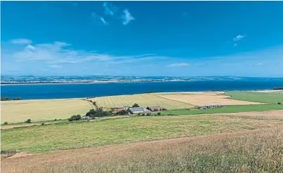  ??  ?? Logie Farm near Newburgh in Fife has 327 arable acres, a four-bedroom farmhouse and steadings.