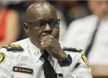  ?? RICK MADONIK/TORONTO STAR FILE PHOTO ?? Chief Saunders’ letter doesn’t explicitly state that the review should determine whether to abolish the program.
