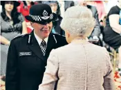  ??  ?? Deputy Assistant Commission­er Maxine De Brunner, right, and above receiving the Queen’s Police Medal in 2014, and Chief Inspector Adrian Denby