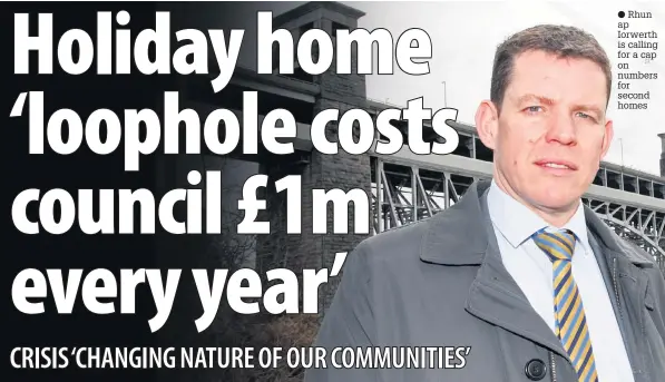  ??  ?? Rhun ap Iorwerth is calling for a cap on numbers for second homes