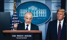  ?? (The Washington Post/Jabin Botsford) ?? Former White House trade adviser Peter Navarro called for “swift action” on acquiring critical supplies on March 1, 2020.