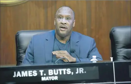  ?? Photograph­s by Kirk McKoy Los Angeles Times ?? MAYOR BUTTS’ place of residence has been an issue before, with some questionin­g whether Inglewood’s mayor even lived in the city.